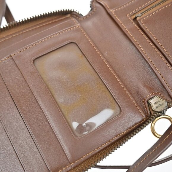 CELINE Macadam Pattern Shoulder Wallet Multi Case Denim Leather Blue 36KB164 - Picture 11 of 16